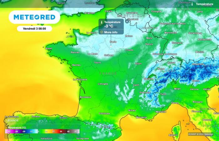 our maps confirm a spectacular drop in temperatures in France! How far will they go?