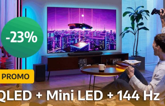 Less than €1000 for a 4K Mini LED QLED TV in 144 Hz, this is a deal not to be missed at the start of the year!