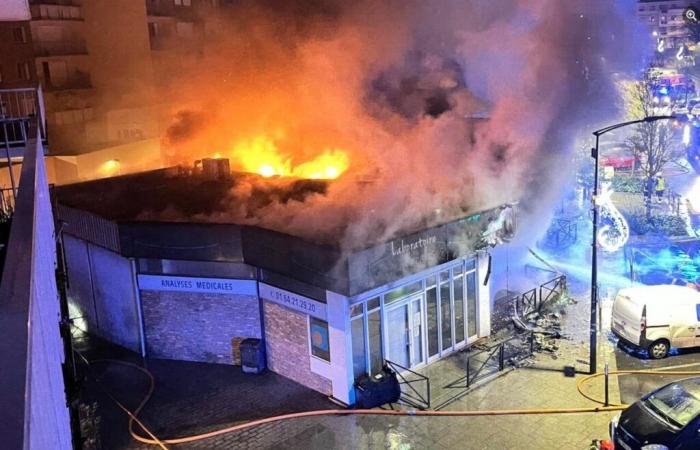 Impressive fire in Seine-et-Marne, two stores completely destroyed by flames