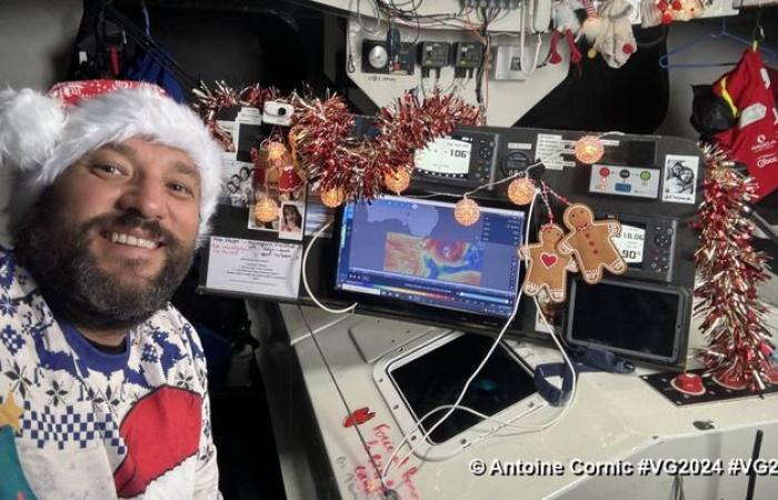 in the middle of the Vendée Globe, skipper Antoine Cornic will celebrate his birthday alone on his boat