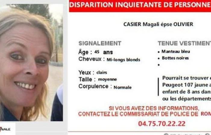 A mother and her 8-year-old child missing in Drôme