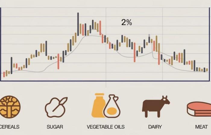 Global food prices down 2% in 2024