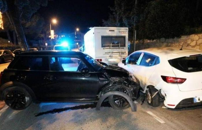 At 140km/h on the seaside he hits stationary cars and flees… A restless evening in Cannes and Mandelieu, for the police gathered for a road check