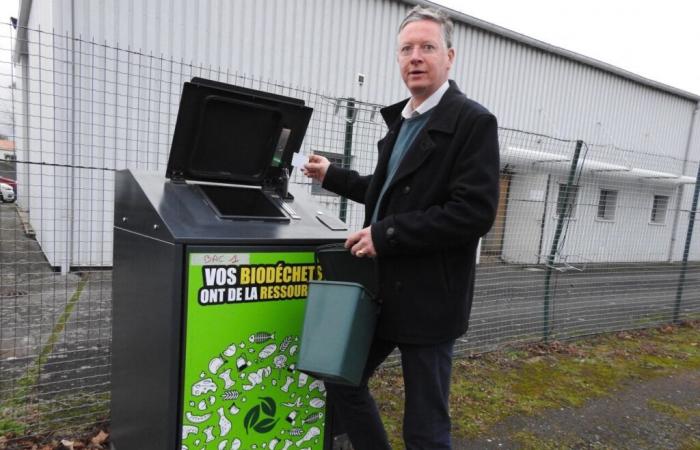 Badge composters in the center of this town in Vendée to collect residents’ bio-waste