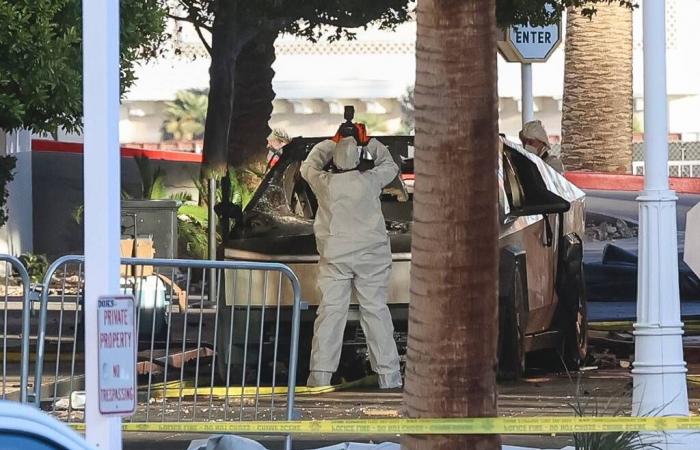 Explosion of a Tesla in Las Vegas: the suspect, a soldier with “unknown” motivations, committed suicide