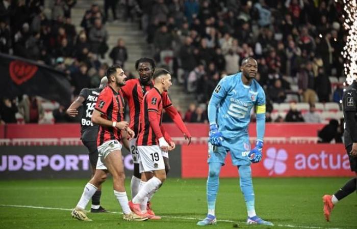 Nice beats Rennes and comes within three points of the Ligue 1 podium