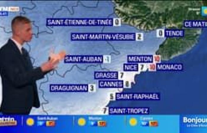 gusts of wind expected with relatively cloudy skies, 16°C in Cannes this afternoon