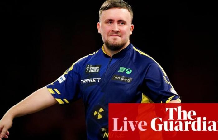 Luke Littler sets up world darts final against Michael van Gerwen – as it happened | PDC World Championships