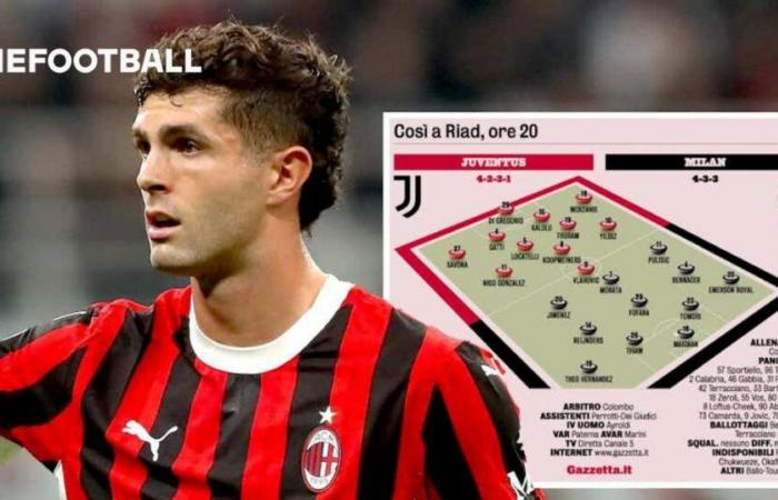 GdS: Predicted XIs for Juventus vs. Milan – Pulisic return a big boost