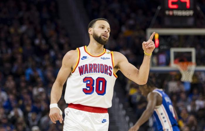 Stephen Curry breaks Michael Jordan’s record against the Sixers