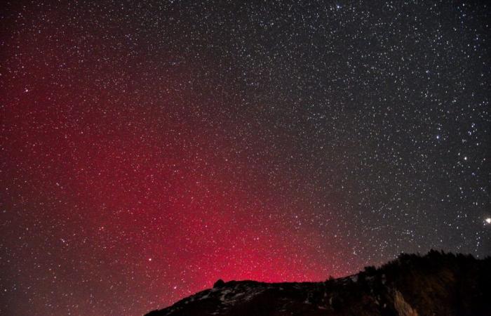 Aurora Borealis seen over Central Europe