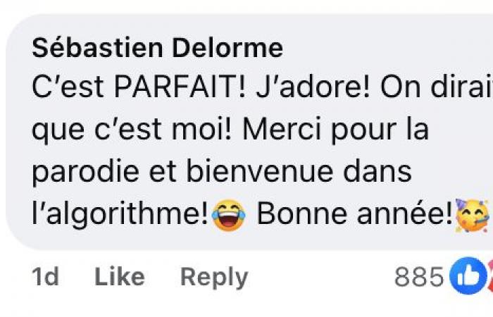 Pierre-Yves Roy Desmarais calls out Sébastien Delorme who parodied him in Bye Bye