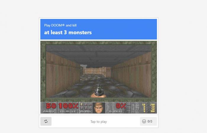 Play DOOM to prove you're human