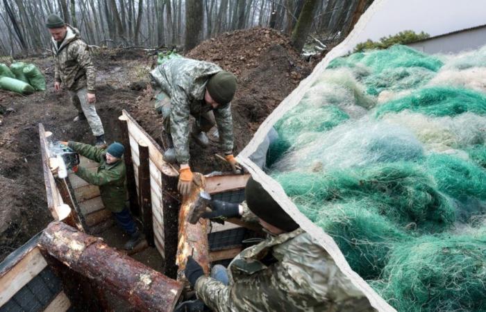 Ukraine uses fishing nets as anti-drone tools