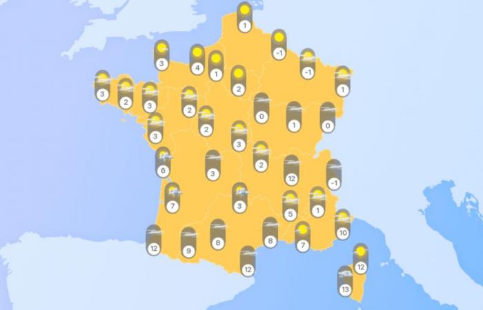 the weather in France announces snowfall and flood alerts today