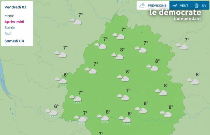 Weather report. What will the weather be like this Friday, January 3?