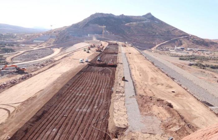 Construction works on Ait Ziayat Dam in Al Haouz reach critical stages