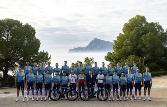 Cycling. Road – The full XDS Astana squad with 30 riders, including a Frenchman