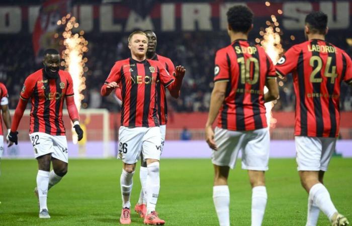 Ligue 1: OGC Nice wins at home against Rennes (3-2) and comes within three points of the podium