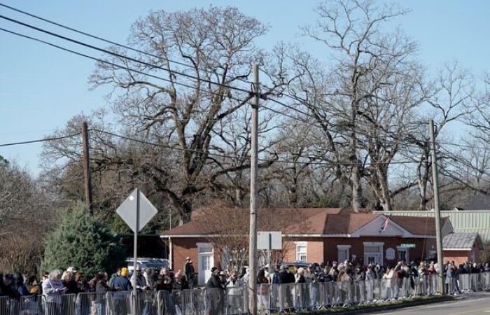 United States: the tribute to Jimmy Carter began at his home in Georgia