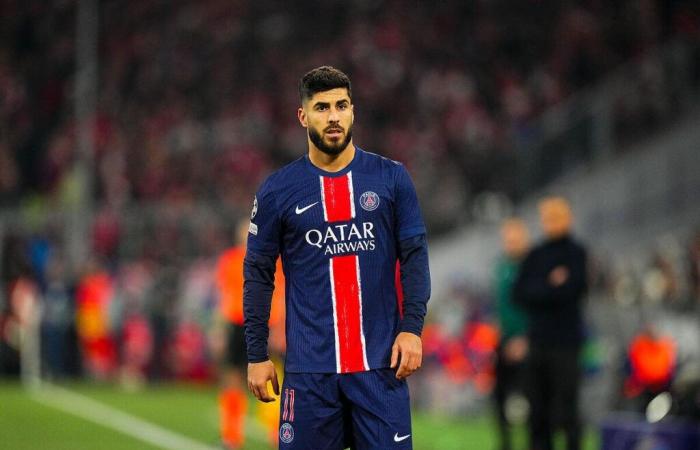 Marco Asensio slams the door of PSG