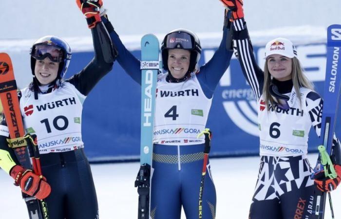 Hector wins at Kranjska Gora, Gut-Behrami and Rast next to the podium