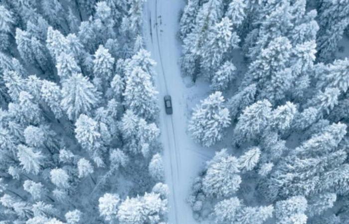 Industrial snow has fallen in France and it's better not to touch it