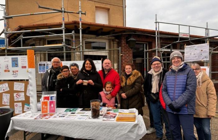 In this town in Eure, residents are made aware not to throw their cigarette butts anywhere