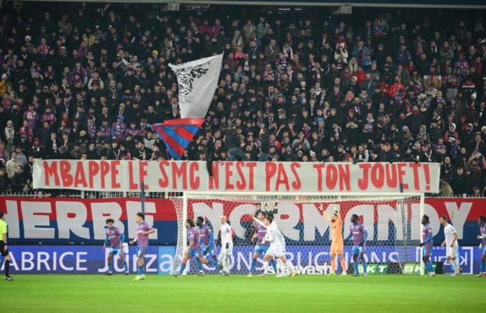 Caen supporters target Mbappé on a banner – Ligue 2 – J17 – Caen-Clermont (0-1)