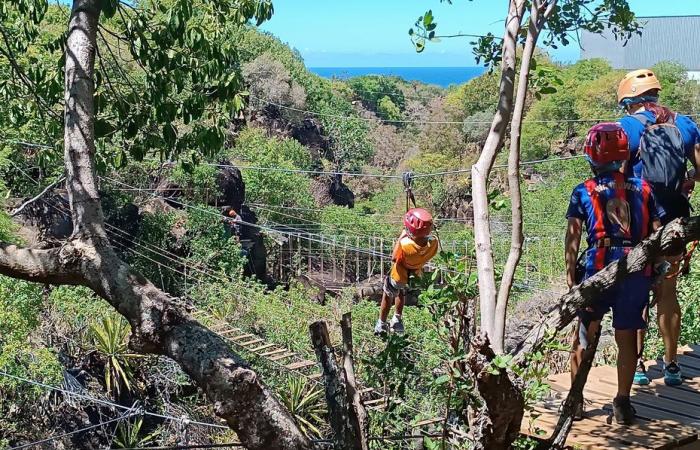 The Acroroc de Saint-Pierre is full of thrill-seekers from 7 to 77 years old