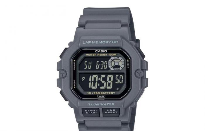 Casio’s WS1400H-8BV budget watch with black screen is now available