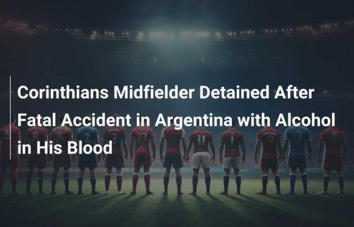 Corinthians midfielder detained after fatal crash in Argentina with alcohol in blood