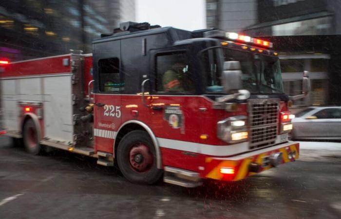 A Montreal commercial building targeted by arson