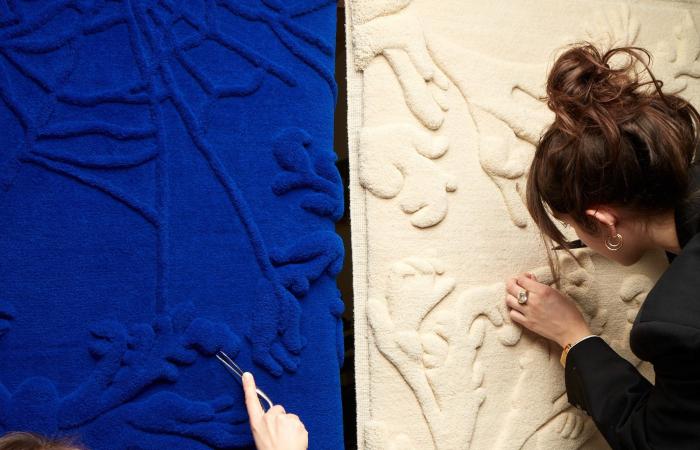 the velvet bas-reliefs of Font and Romani reinvent the art of weaving