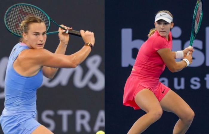 Tennis. WTA – Brisbane – Aryna Sabalenka – Mirra Andreeva: pretty half this Saturday