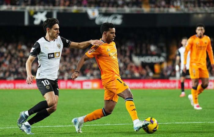 Valencia CF – Real Madrid (1-2): The Merengue scores after this first miracle in 2025