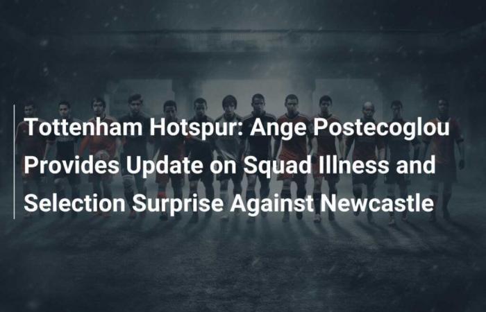 Tottenham Hotspur: Ange Postecoglou takes stock of illness and selection surprises against Newcastle