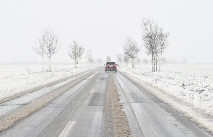 ten departments in the North and East on orange alert due to a risk of freezing rain