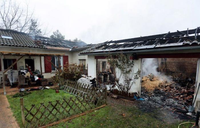 An electrical problem causes a house to catch fire in Montauban