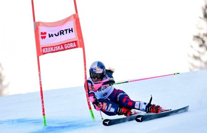 Swiss skiers take on the Giant Slalom of Kranjska Gora