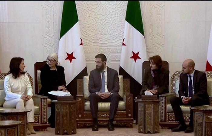 In Damascus, the French and German foreign ministers met the new Syrian leader