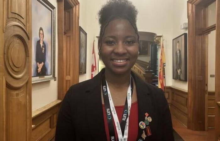 Young people cross swords at the 10th Youth Parliament in Acadia