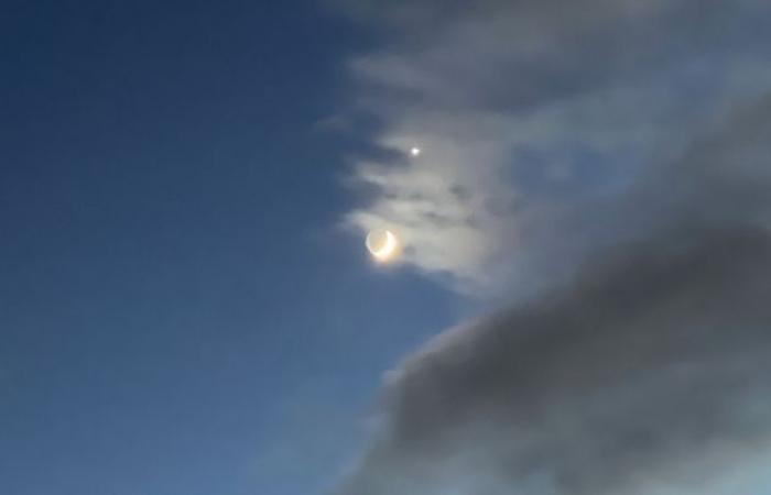 Venus and the Moon offer a dazzling spectacle: “It’s magnificent”