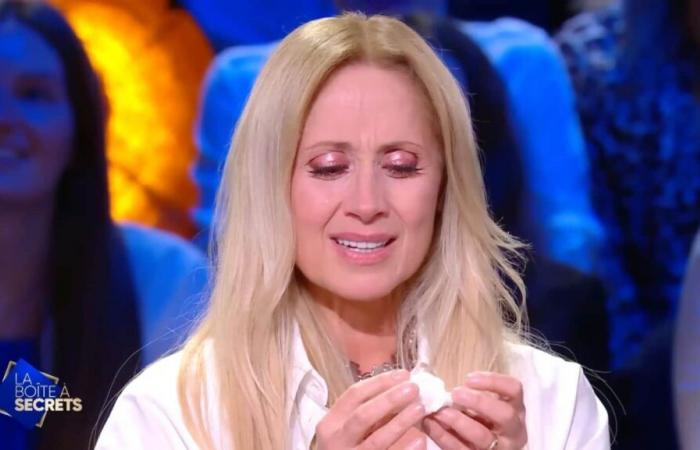 Lara Fabian in tears before her husband Gabriel's message of love