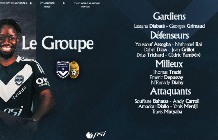 [J1] The Girondins group to face Saint-Colomban Locminé!