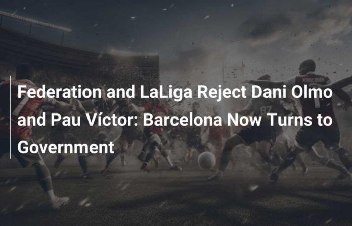 The Federation and LaLiga Reject Dani Olmo and Pau Víctor: Barcelona now turns to the Government