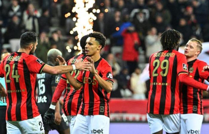 Rennes scorer, Nice climbs to the foot of the podium