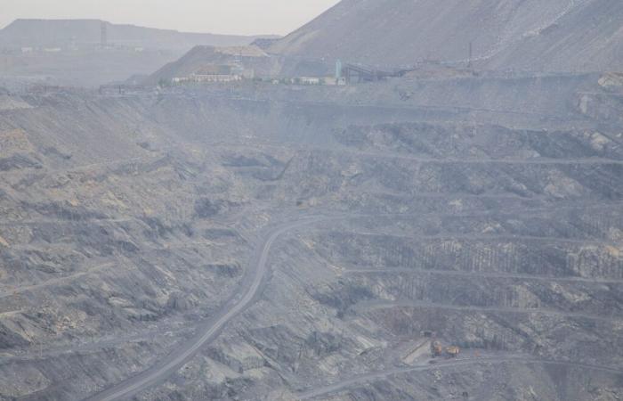 Open pit mine near Saint-Michel-des-Saints in 2025