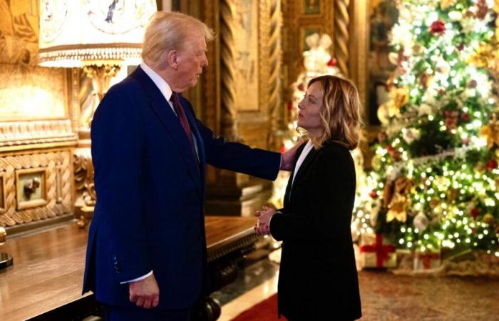 Giorgia Meloni paid a surprise (and very political) visit to Donald Trump at his Mar-a-Lago residence