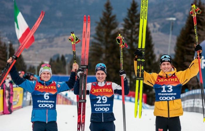 Cross-country skiing | Val di Fiemme: Hugo Lapalus at the foot of the podium at the top of Alpe Cermis, Simen Hegstad Krueger in maîtrise | Nordic Mag | N°1 Biathlon